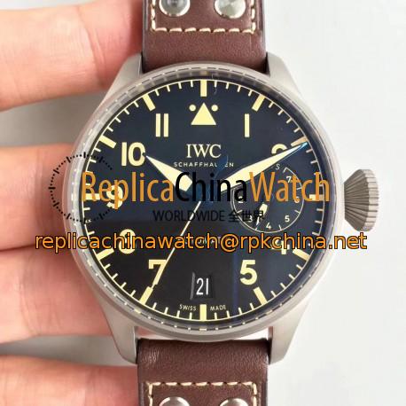 Replica IWC Big Pilot Heritage IW501004 ZF Titanium Black Dial Swiss 52110