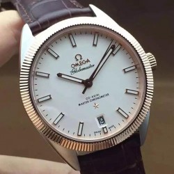 Replica Omega Constellation Globemaster 39MM Stainless Steel & Rose Gold White Dial Swiss 8501