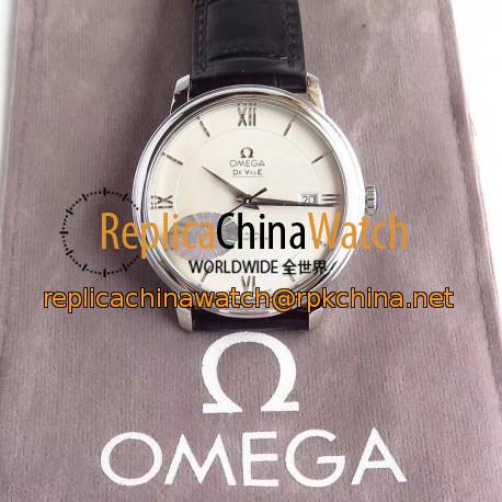 Replica Omega De Ville Prestige Co-Axial 39.5MM 424.53.40.20.04.001 MKS V4 Stainless Steel Silver Dial M9015