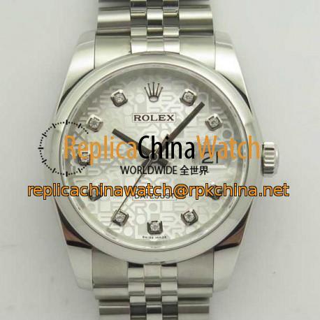 Replica Rolex Datejust 36MM 116234 DJ V2 Stainless Steel Silver Anniversary Jubilee Dial Swiss 3135