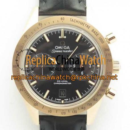 Replica Omega Speedmaster ´57 Co-Axial Chronograph 41.5MM 331.53.42.51.02.002 OM Rose Gold Black Dial Swiss 9301