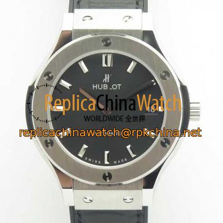 Replica Hublot Classic Fusion Titanium 38MM 511.NX.1171.LR JJ V2 Titanium Black Dial Swiss HUB1112