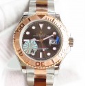 Replica Rolex Yacht-Master 40 116621 JF Stainless Steel & Rose Gold Chocolate Dial Swiss 3135