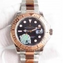 Replica Rolex Yacht-Master 40 116621 JF Stainless Steel & Rose Gold Black Dial Swiss 3135