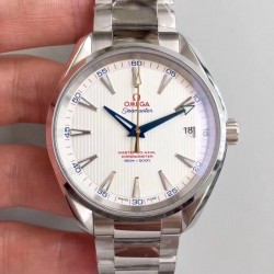 Replica Omega Seamaster Aqua Terra 150M Master Golf Edition 231.10.42.21.02.004 VS Stainless Steel White Dial Swiss 8500