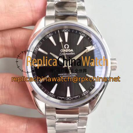 Replica Omega Seamaster Aqua Terra 150M Master Co-Axial 231.10.42.21.01.003 VS Stainless Steel Black Dial Swiss 8500