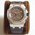 Replica Audemars Piguet Royal Oak Offshore Chronograph 2018 SIHH 26470 JF V2 Stainless Steel Brown Dial Swiss 3126