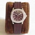 Replica Patek Philippe Aquanaut Luce Ladies 5067A-023 N Stainless Steel & Diamonds Chocolate Dial Swiss 324SC