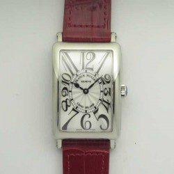 Replica Franck Muller Ladies Long Island 1952 952 QZ GF Stainless Steel Silver Dial Swiss Quartz