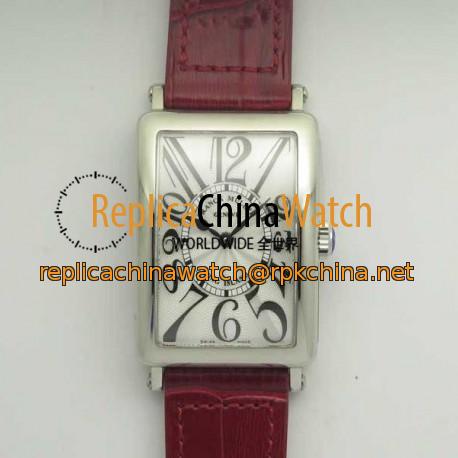 Replica Franck Muller Ladies Long Island 1952 952 QZ GF Stainless Steel Silver Dial Swiss Quartz