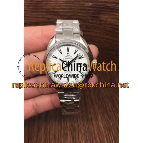 Replica Omega Aqua Terra Lady 34MM Stainless Steel Black Dial Swiss 8520