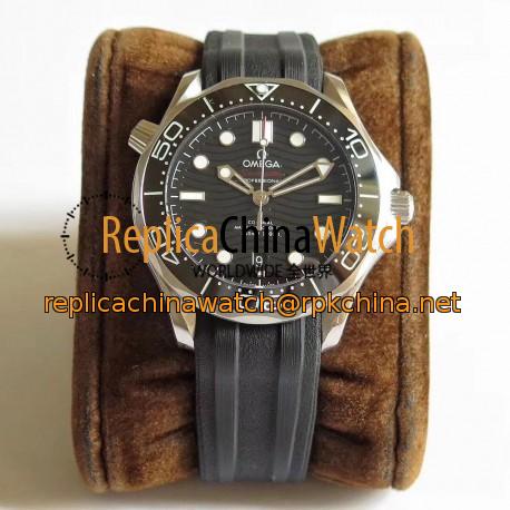 Replica Omega Seamaster Diver 300M Baselworld 2018 UR Stainless Steel Black Dial Swiss 8800