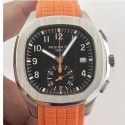 Replica Patek Philippe Aquanaut Chronograph 5968A N Stainless Steel Black Dial Swiss CH28-520C