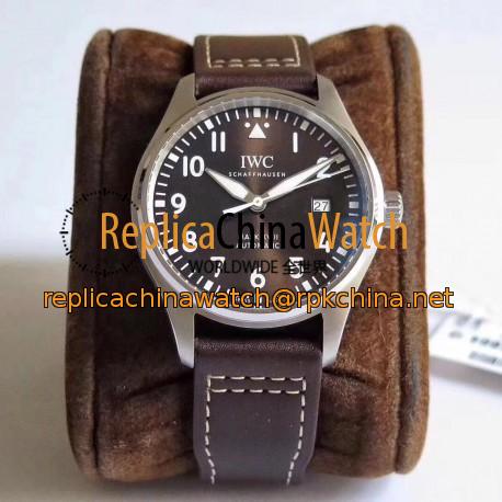 Replica IWC Pilot Mark XVIII Antoine De Saint Exepury IW327003 MKS  Stainless Steel Chocolate Dial M9015