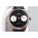 Replica IWC Portuguese IW5001 YL V3 Rose Gold Black & White Dial Swiss 52010