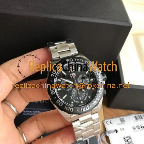 Replica Tag Heuer Formula 1 Chronograph 200M CAZ1010.BA0842 N Stainless Steel Black Dial Swiss Ronda Quartz