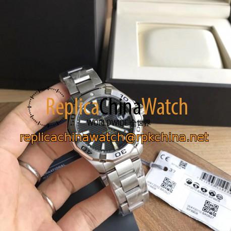 Replica Tag Heuer Aquaracer Calibre 5 WAY2010.BA0927 N Stainless Steel Black Dial Swiss SW200