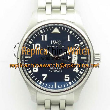 Replica IWC Pilot Mark XVII Le Petit Prince IW327014 MKS V2 Stainless Steel Blue Dial M9015