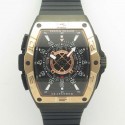 Replica Franck Muller Skafander SKF 46 DV SC DT N Ceramic & Rose Gold Black Skeleton Dial M8215