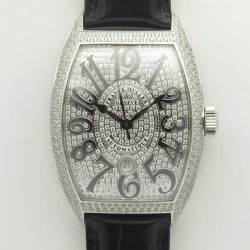 Replica Franck Muller Casablanca 8880 SC DT GF Stainless Steel & Diamonds Diamond Dial Swiss 2824-2