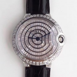 Replica Ballon Bleu De Cartier T Diamond N Stainless Steel Diamond Dial M9015