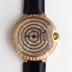 Replica Ballon Bleu De Cartier T Diamond N Yellow Gold Diamond Dial M9015