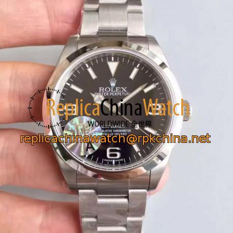 Replica Rolex Explorer 214270 JF V3 Stainless Steel Black Dial Swiss 3132