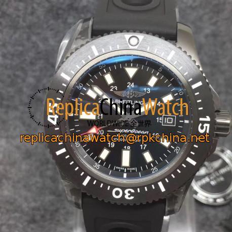 Replica Breitling Superocean II 44MM M1739313/BE92/227S/M20SS.1 GF PVD Black Dial Swiss 2824-2