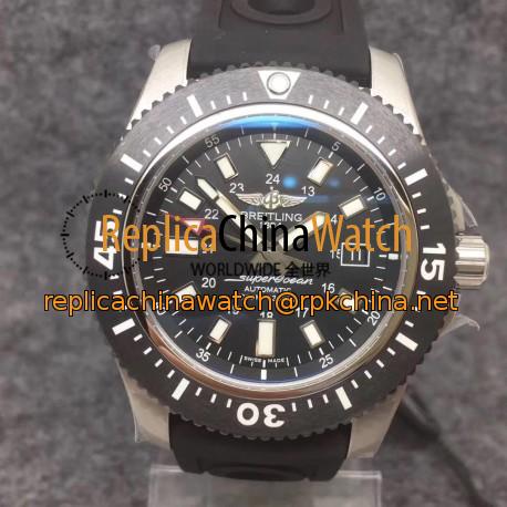 Replica Breitling Superocean II 44MM Y1739310/BF45/152S A20SS.1 GF Stainless Steel Black Dial Swiss 2824-2