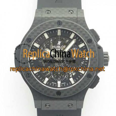 Replica Hublot Big Bang 44MM Full Carbon Fiber 3A Carbon Fiber Skeleton Dial Swiss HUB4100