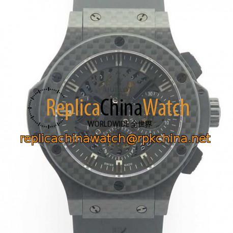 Replica Hublot Big Bang 44MM Full Carbon Fiber 3A Carbon Fiber Skeleton Dial Swiss HUB4100