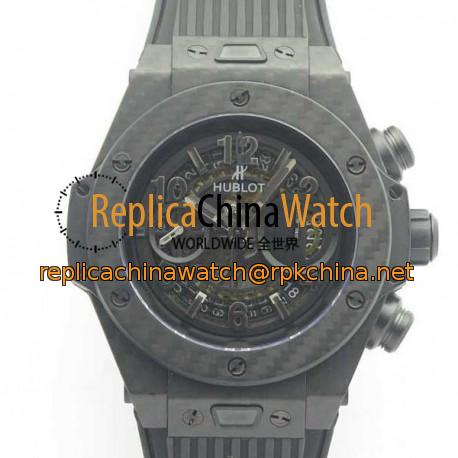 Replica Hublot Big Bang Unico Full Carbon Fiber 3A Carbon Fiber Skeleton Dial Swiss HUB1242