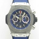 Replica Hublot Big Bang Unico Magic Sapphire 411.JX.1170.RX 3A Stainless Steel Blue Skeleton Dial Swiss HUB1242