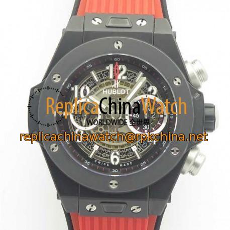 Replica Hublot Big Bang Unico Black Magic 411.CI.1170.RX 3A Ceramic Skeleton Dial Swiss HUB1242