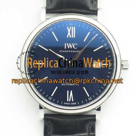 Replica IWC Portofino Automatic Edition 150 Years IW356518 Stainless Steel Blue Dial M9015