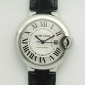 Replica Ballon Bleu De Cartier 33MM W6920085 AF Stainless Steel Silver Dial Seiko NH05A