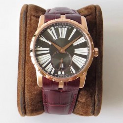 Replica Roger Dubuis Excalibur 42MM Automatic RDDBEX0538 RD Rose Gold Anthracite Dial Swiss RD830