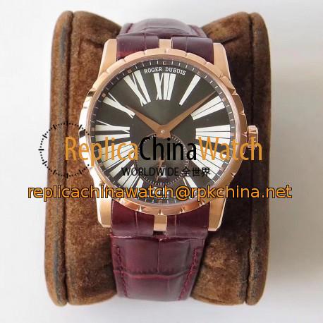 Replica Roger Dubuis Excalibur 42MM Automatic RDDBEX0538 RD Rose Gold Anthracite Dial Swiss RD830