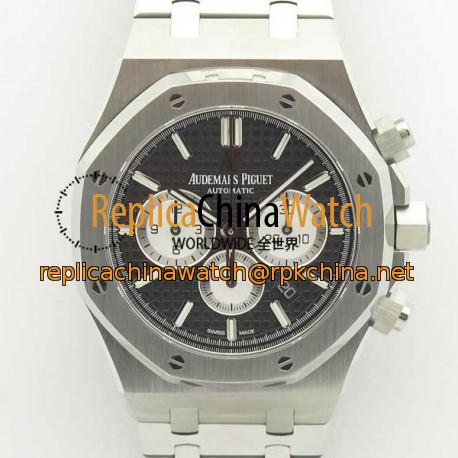 Replica Audemars Piguet Royal Oak Chronograph 26331 OM Stainless Steel Black Dial Swiss 7750