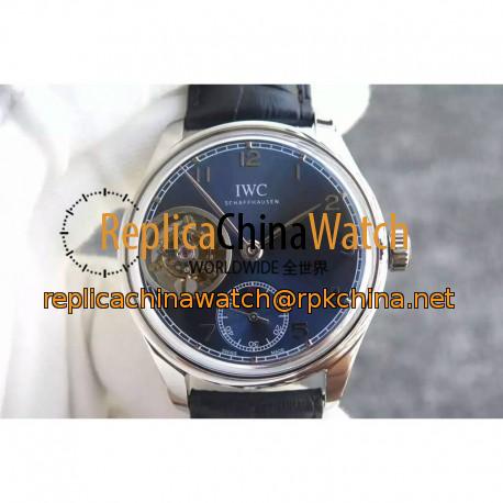 Replica IWC Portugieser Tourbillon IW5463 YL Stainless Steel Blue Dial Swiss 63783