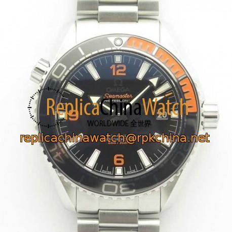 Replica Omega Seamaster Planet Ocean 600M 43.5MM 215.30.44.21.01.002 OM V2 Stainless Steel Black Dial Swiss 8900