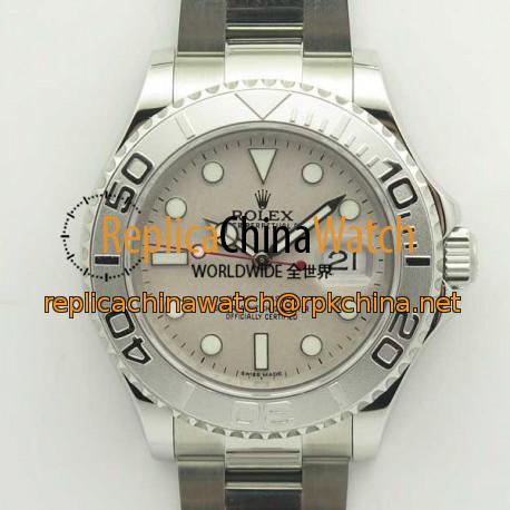 Replica Rolex Yacht-Master 40 116622 GM Stainless Steel 904L Grey Dial Swiss 2836-2