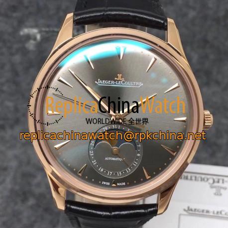 Replica Jaeger-LeCoultre Master Ultra Thin Moon 1362520 ZF Rose Gold Anthracite Dial Swiss JLC 925