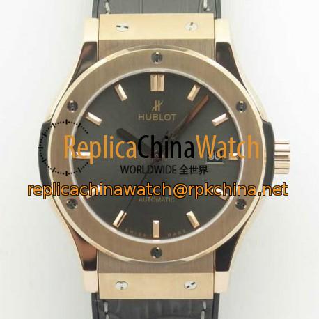 Replica Hublot Classic Fusion Racing Grey King Gold 42MM 511.OX.7081.LR F16 Rose Gold Grey Dial Swiss 2892