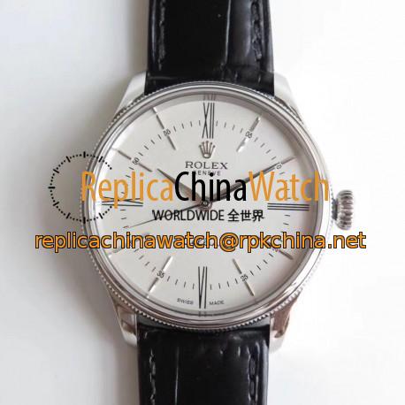 Replica Rolex Cellini 50509 MK V4 Stainless Steel White Dial Swiss 3132