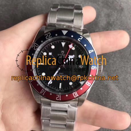 Replica Tudor Heritage Black Bay GMT M79830RB-0001 ZF Stainless Steel Black Dial Swiss 2824-2