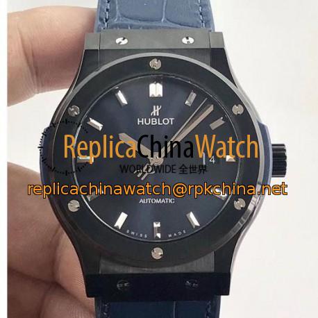 Replica Hublot Classic Fusion Ceramic Blue 511.CM.7170.LR JJ Ceramic Blue Dial Swiss 2892