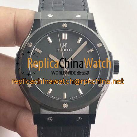 Replica Hublot Classic Fusion Ceramic Black 511.CM.7170.LR JJ Ceramic Black Dial Swiss 2892