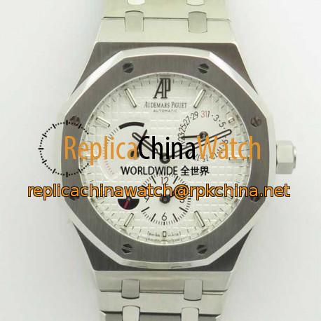 Replica Audemars Piguet Royal Oak GMT 41MM 26120 TWA Stainless Steel White Dial Swiss 2329