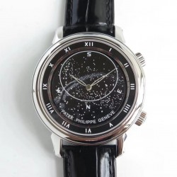 Replica Patek Philippe Grand Complications Sky Moon Celestial 5102G N Stainless Steel Black Dial Swiss 240 LU CL C